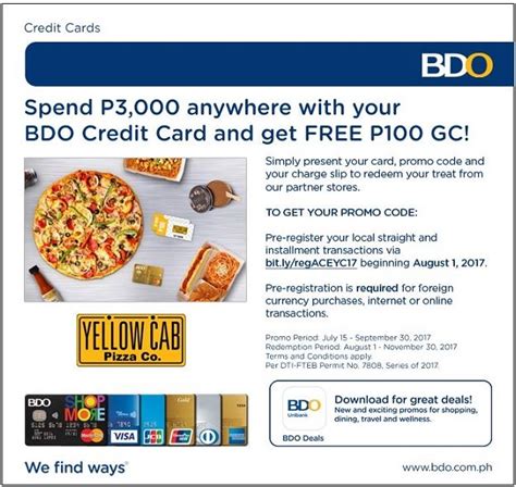 bdo credit card promo 2021